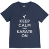 keep calm and karate on V-Neck Tee