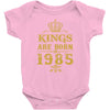 kings are born in 1985 Baby Bodysuit
