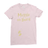 Muggle On Board Ladies Fitted T-Shirt
