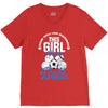 Some Girls Love Diamonds This Girl Loves Balls V-Neck Tee
