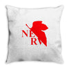 neon genesis evangelion nerv logo Throw Pillow