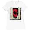 here's wade! Ladies Fitted T-Shirt