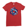 imu logo wt Ladies Fitted T-Shirt