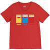 red shirt V-Neck Tee