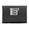 v6 swim bike run Accessory Pouches