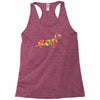 dachshund flower 2 Racerback Tank