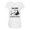 say no to doing things Maternity Scoop Neck T-shirt