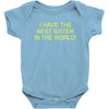 best sister crazy scary Baby Bodysuit