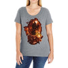 the fastest space ship Ladies Curvy T-Shirt