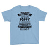 Super Cool Poppy Of A Freaking Awesome Granddaughter Youth Tee