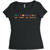 we come in peace Women's Triblend Scoop T-shirt