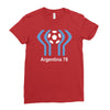 argentina 78 world cup 1978 retro football Ladies Fitted T-Shirt