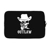 outlaw cow boy motor bike Laptop sleeve