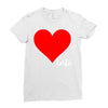 Besties Heart Family Matching Ladies Fitted T-Shirt