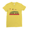 colifornia republic parody pugfornia republic Ladies Fitted T-Shirt