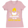 Trainning To Go Super Saiyan Ladies Fitted T-Shirt
