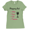 wine shopping Ladies Fitted T-Shirt