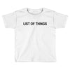 lost of things Toddler T-shirt