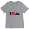i love jet ski racing V-Neck Tee