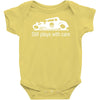 gearhead still plays with cars Baby Onesie