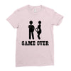 game over  funny pregnancy Ladies Fitted T-Shirt