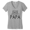 best dad get promoted to papa Women's V-Neck T-Shirt