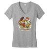 i heart dinosaur Women's V-Neck T-Shirt