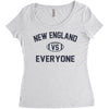 NEW ENGLAND VS EVERYBODY Women's Triblend Scoop T-shirt