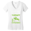 i don't need therapy i just need to do horseriding 1 Women's V-Neck T-Shirt