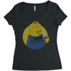ugly lego drink coffee Women's Triblend Scoop T-shirt