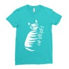 cat stripes Ladies Fitted T-Shirt