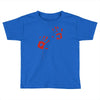 bloody hand print funny zombie kill undead blood horror killer Toddler T-shirt