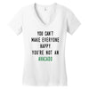 You Can't Make Everyone Happy You're Not an Avacado Women's V-Neck T-Shirt