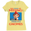 Sherlock Gnomes Ladies Fitted T-Shirt