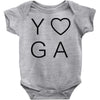yoga heart Baby Onesie
