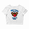 red nosed bear Crop Top