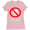 i ain't afraind of no gooats Ladies Fitted T-Shirt