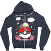 totoro snoopy pokemon parody Zipper Hoodie