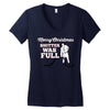 merry christmas shitter was full Women's V-Neck T-Shirt