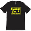 caution zombies crossing t shirt x large funny walking brains awesome T-Shirt