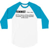 Feminist Noun 3/4 Sleeve Shirt