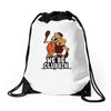 we be clubbin' Drawstring Bags