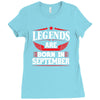 Legends Are Born In September Ladies Fitted T-Shirt