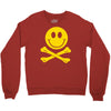 smiley pirate skull and crossbones Crewneck Sweatshirt