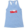 get to the choppa Racerback Tank