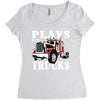 plays with trucks family matching Women's Triblend Scoop T-shirt
