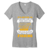 Sit In Church And Think About Fishing Women's V-Neck T-Shirt