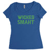 wicked smaht funny Women's Triblend Scoop T-shirt