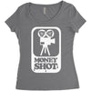 money shot Women's Triblend Scoop T-shirt