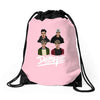 dobre twins Drawstring Bags